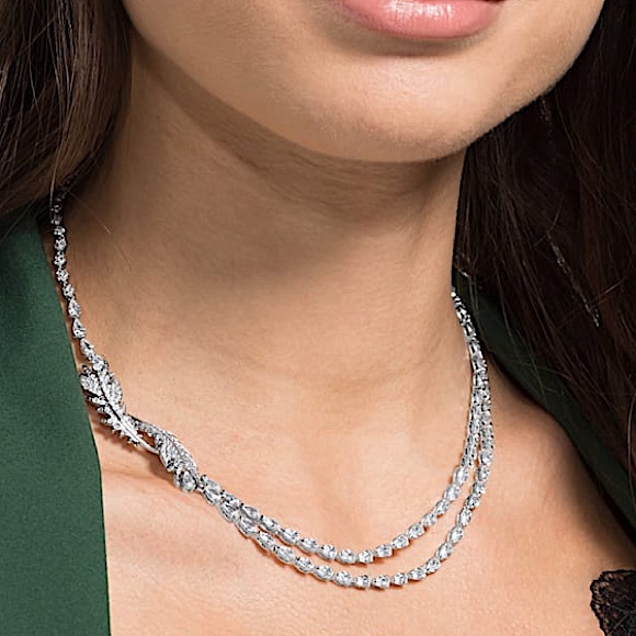 Swarovski Nice Necklace 
White, Rhodium plated - Picture 3 of 11